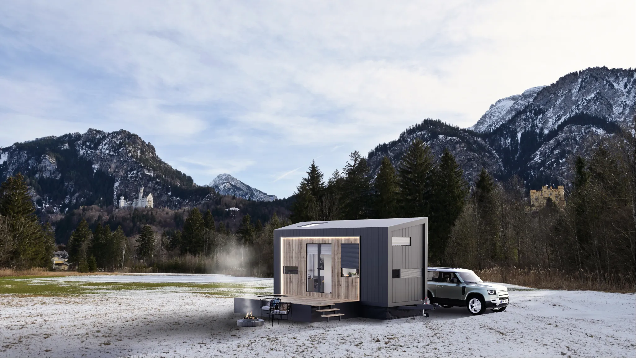 Tiny House, Container Haus, Modulhaus, Minihaus, 21,78 m² , zweistöckiges  - Modell G