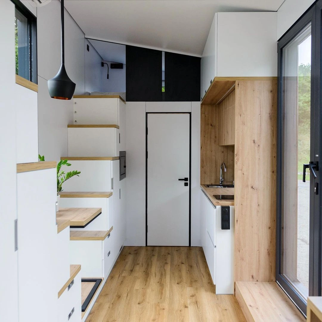 Tiny House, Container Haus, Modulhaus, Minihaus, 21,78 m² , zweistöckiges  - Modell D