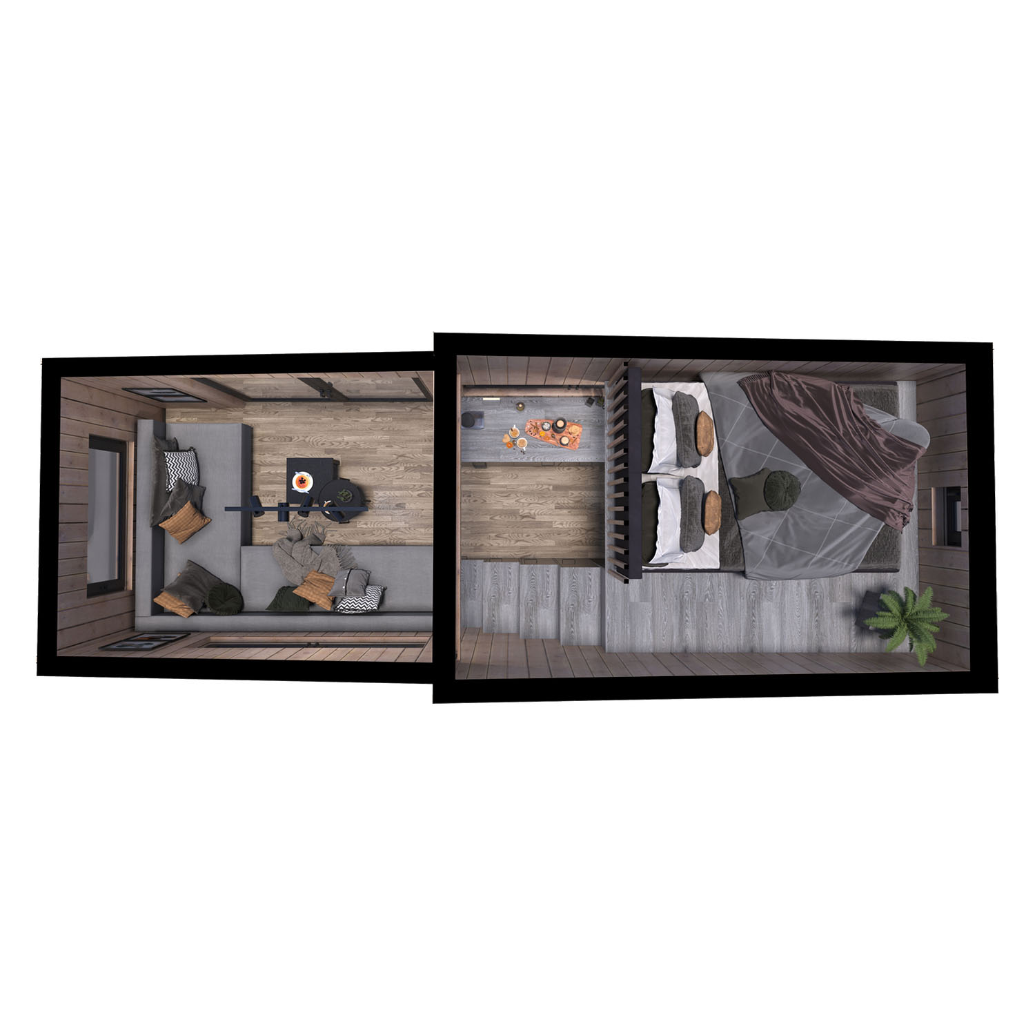 Tiny house, mobile homes, caravans, 25 m2  - Eco Life Model