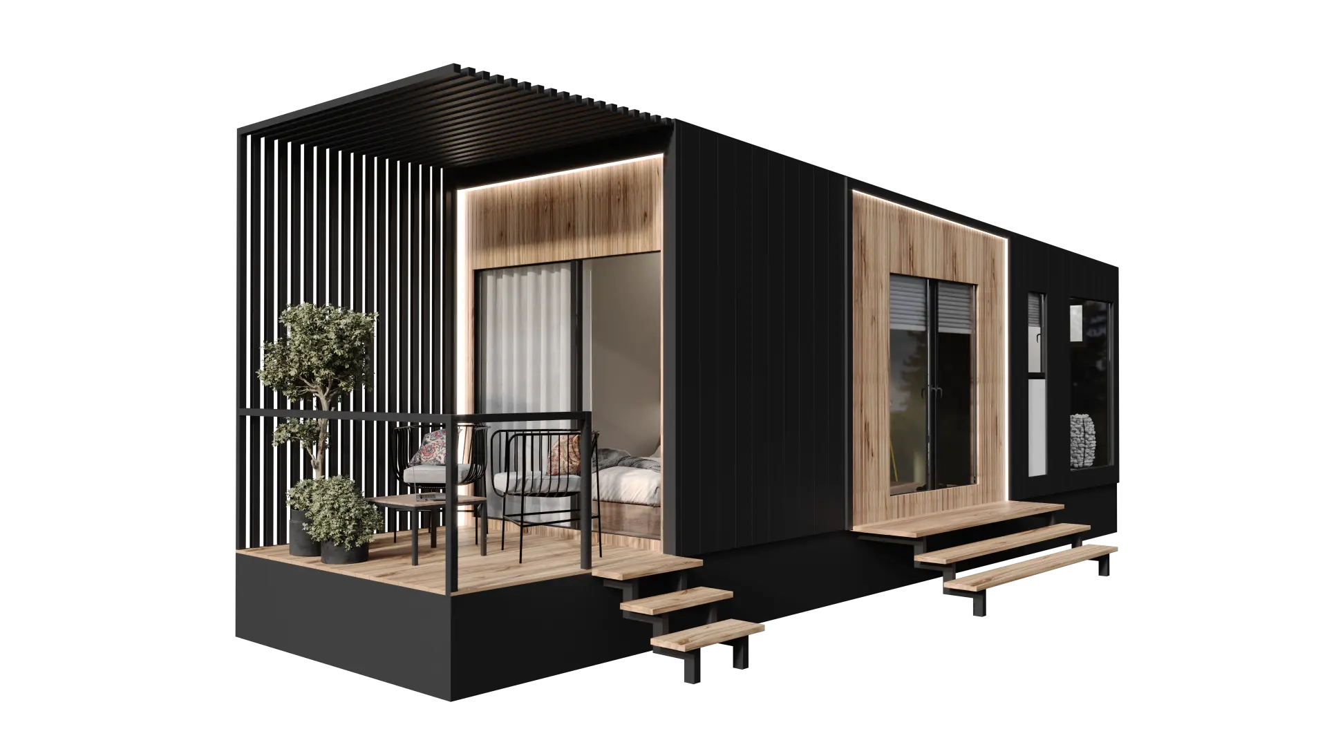 Tiny House, Container Haus, Modulhaus, Minihaus, 16.72 m²  - Modell 0